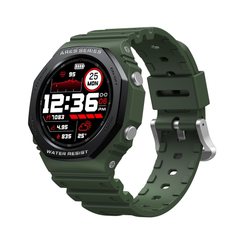 Zeblaze Ares 2 1.09 inch Color Touch Screen 5ATM Waterproof Smart Watch, Support Sleep Monitoring / Heart Rate Monitoring / Blood Pressure Monitoring / Multi-sports Mode(Green)