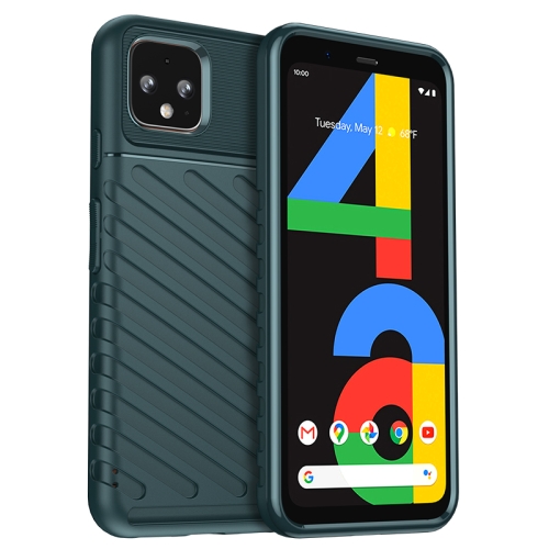 

For Google Pixel 4 Thunderbolt Shockproof TPU Phone Case(Green)