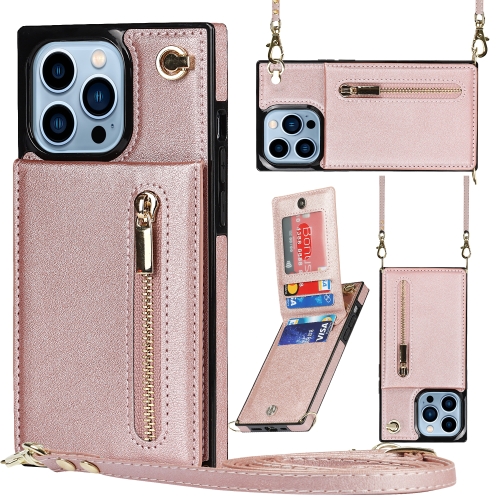 SUNSKY - Cross-body Zipper Square Phone Case with Holder For iPhone 13 ...