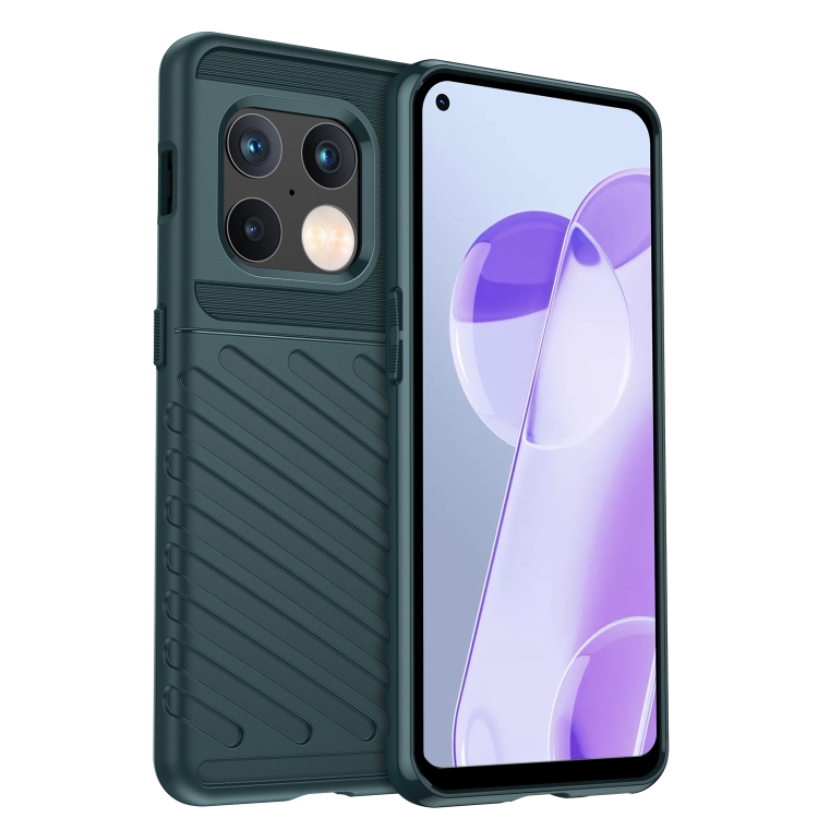 

For OnePlus 10 Pro Thunderbolt Shockproof TPU Protective Soft Phone Case(Green)