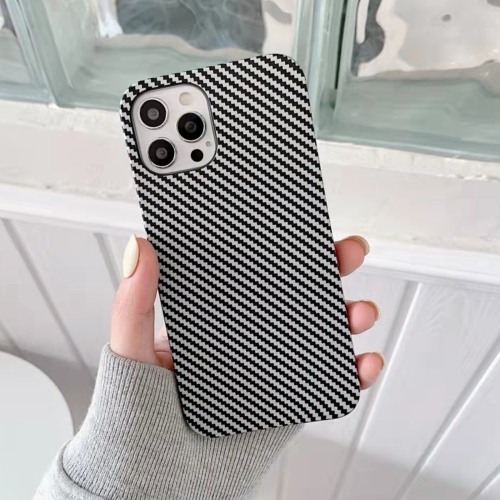 

Carbon Fiber TPU Shockproof Phone Case For iPhone 11(Dark Grey)