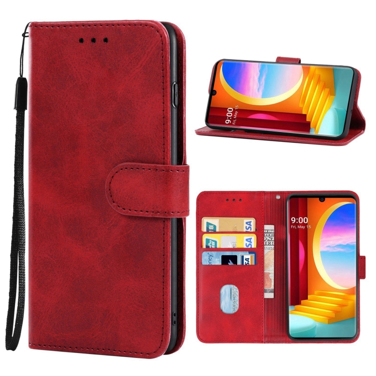 

Leather Phone Case For LG Velvet 4G / 5G(Red)