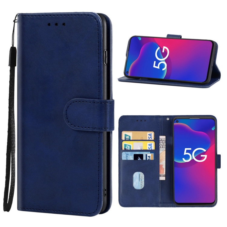 

Leather Phone Case For ZTE Axon 11 SE 5G / Blade V2020(Blue)