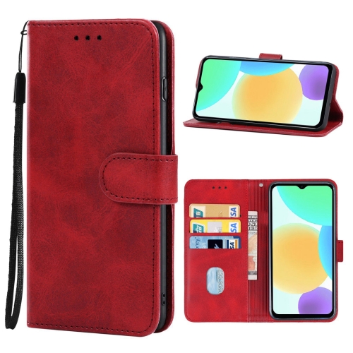 

Leather Phone Case For Infinix Smart 6(Red)