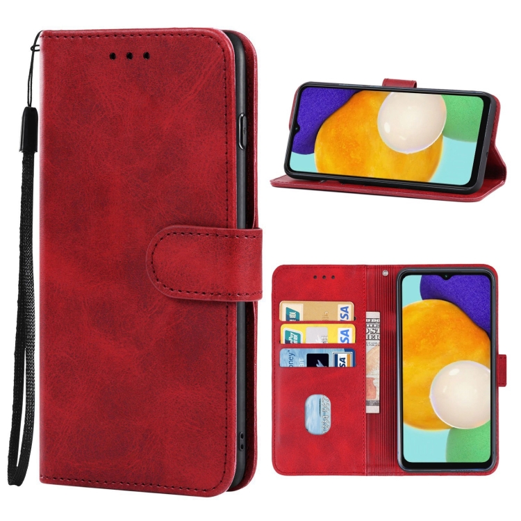 

For Samsung Galaxy A13 5G / A04s Leather Phone Case(Red)