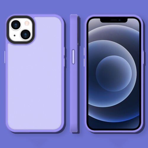 

Translucent Frosted Shockproof Phone Case For iPhone 13(Light Purple)