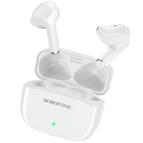 Borofone BE47 TWS Stereo Wireless Bluetooth Earphone(White)