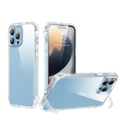 

JOYROOM JR-BP955 Defender Series PC + TPU Phone Case with Four-corner Bracket For iPhone 13 Pro(Transparent)