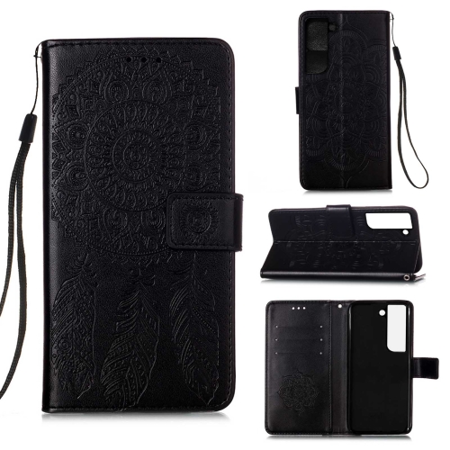 

For Samsung Galaxy S22 5G Dream Catcher Printing Horizontal Flip Leather Phone Case(Black)
