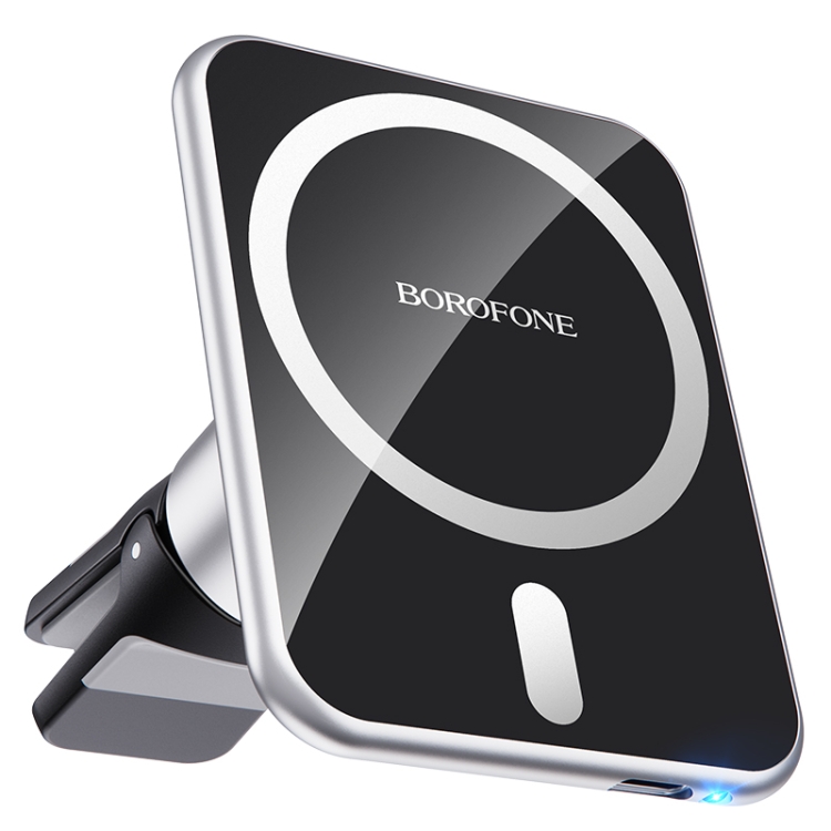 

Borofone BH43 Xperience Car Magnetic Wireless Charging Holder(Black Silver)
