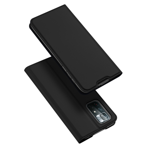 For Xiaomi Redmi Note 11T 5G / Redmi Note 11 / Poco M4 Pro 5G DUX DUCIS Skin Pro Series Shockproof Horizontal Flip Leather Phone Case(Black)