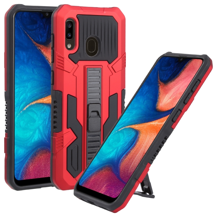 

For Samsung Galaxy A20 / A30 All Inclusive Double-color TPU + PC Phone Case(Red)