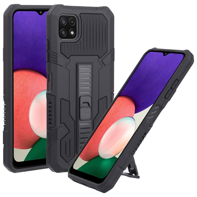 

For Samsung Galaxy A22 5G All Inclusive Double-color TPU + PC Phone Case(Black)