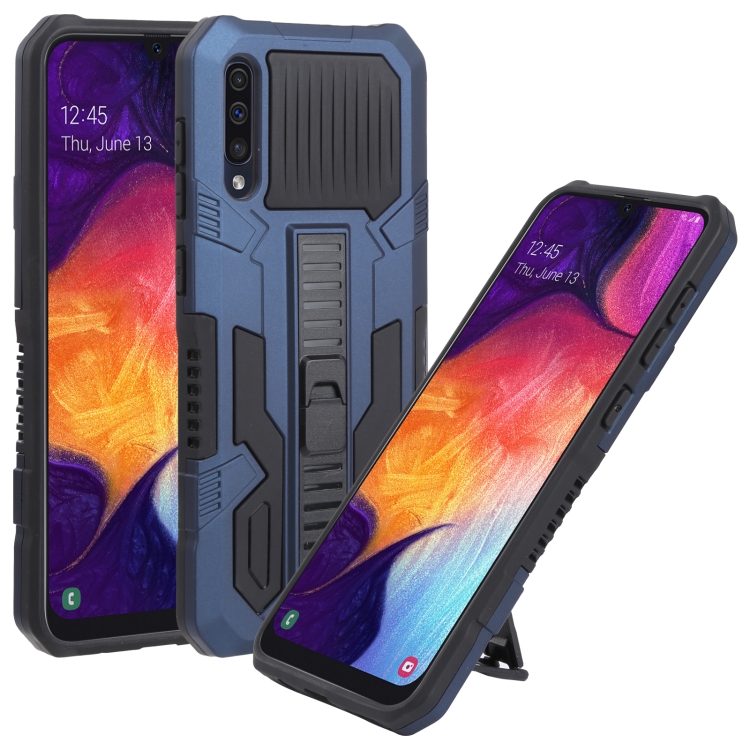 

For Samsung Galaxy A50 / A50s / A30s / M10s All Inclusive Double-color TPU + PC Phone Case(Blue)