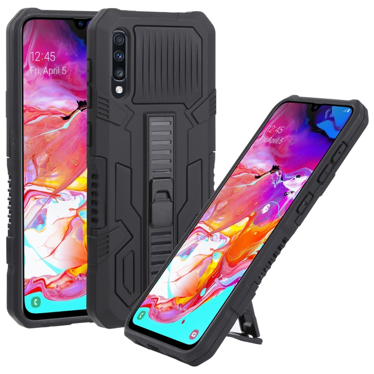 

For Samsung Galaxy A70 / A70s All Inclusive Double-color TPU + PC Phone Case(Black)