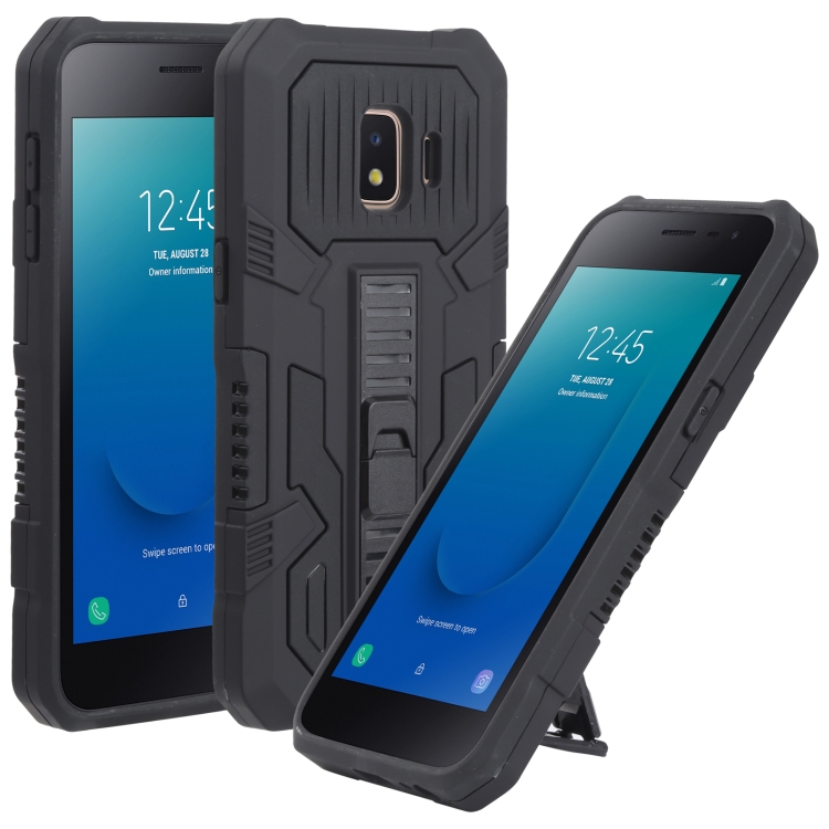 

For Samsung Galaxy J2 Core All Inclusive Double-color TPU + PC Phone Case(Black)