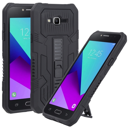

For Samsung Galaxy J2 Prime / G532 All Inclusive Double-color TPU + PC Phone Case(Black)