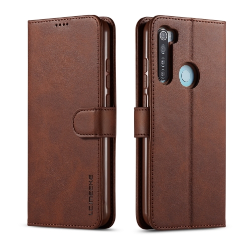 

For Xiaomi Redmi Note 8T LC.IMEEKE Calf Texture Horizontal Flip Leather Case, with Holder & Card Slots & Wallet(Brown)