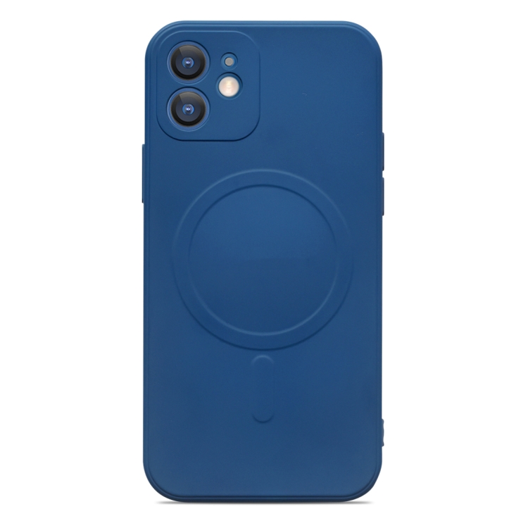 

For iPhone 11 Liquid Silicone Full Coverage Magsafe Phone Case (Blue)