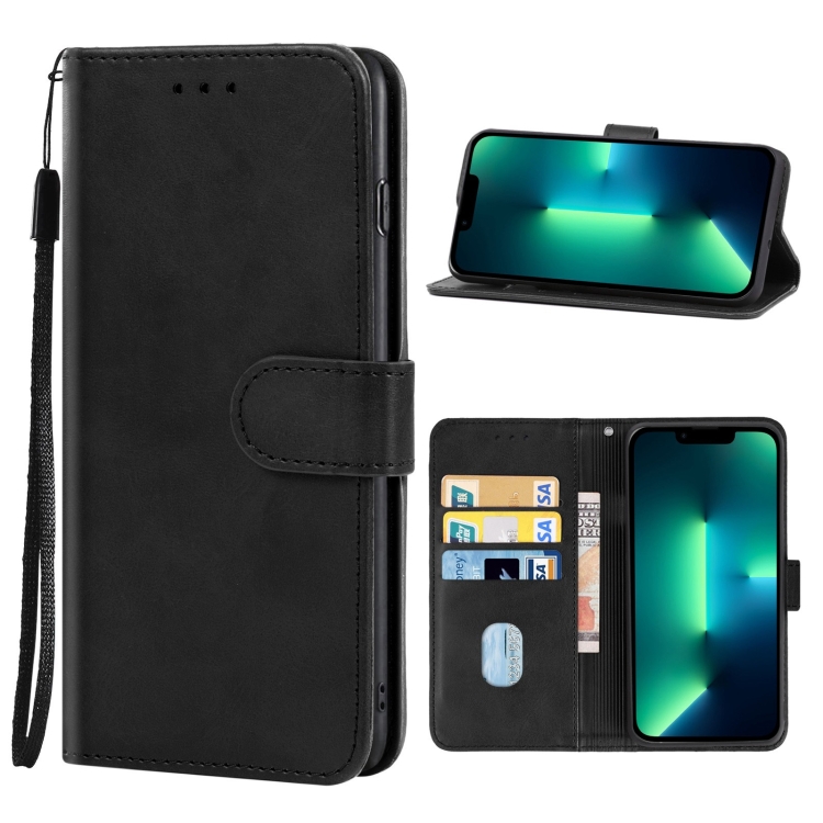 

For iPhone 13 Pro Max Leather Phone Case (Black)