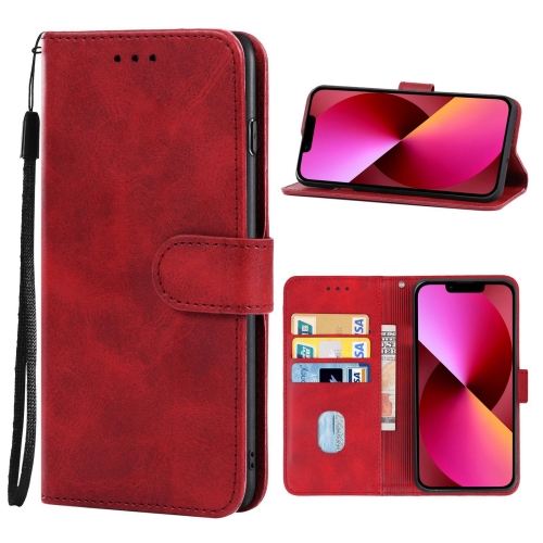 

For iPhone 13 Leather Phone Case(Red)