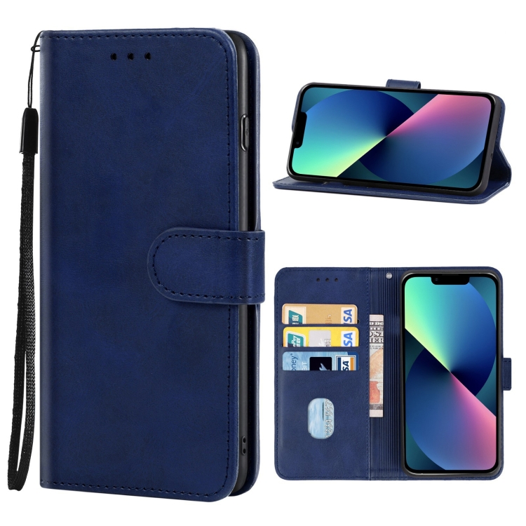 

Leather Phone Case For iPhone 13 mini(Blue)