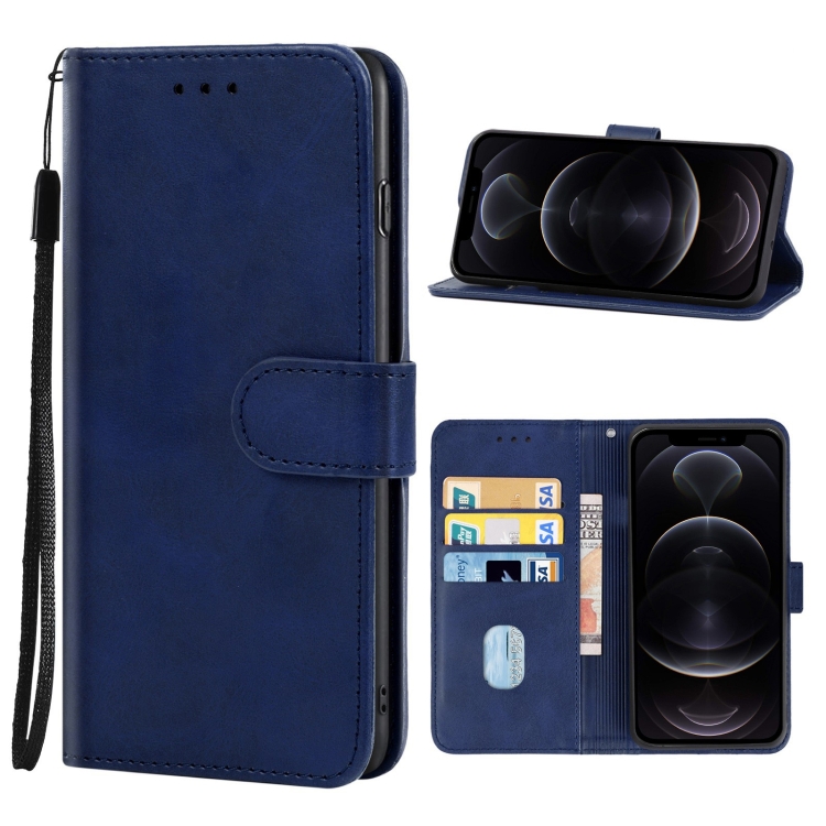 

For iPhone 12 Pro Leather Phone Case(Blue)