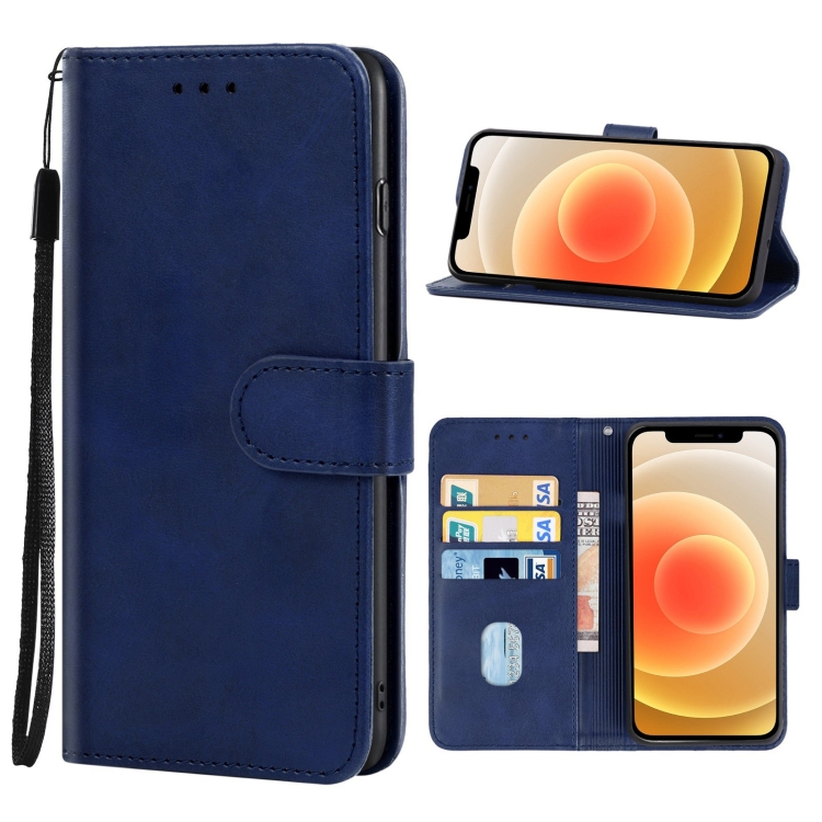

Leather Phone Case For iPhone 12(Blue)