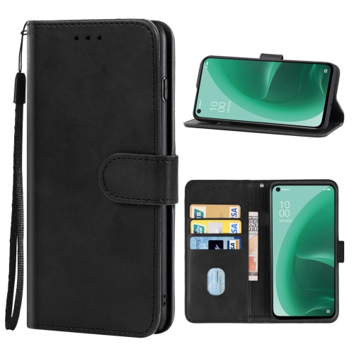 

Leather Phone Case For OPPO A55s 5G / CPH2309(Black)
