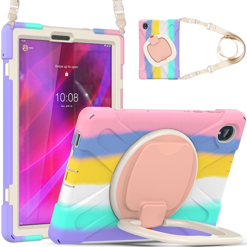 

For Lenovo Tab K10 / M10 Plus Silicone + PC Protective Tablet Case(Colorful Pink)