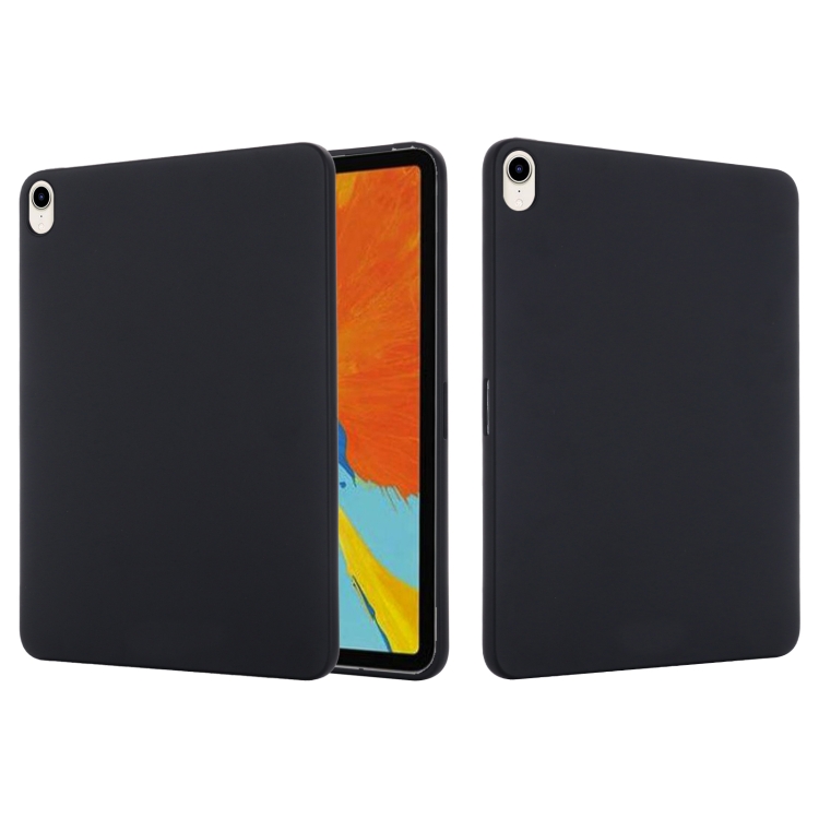 

For iPad mini 6 Solid Color Liquid Silicone Dropproof Full Coverage Tablet Case(Black)