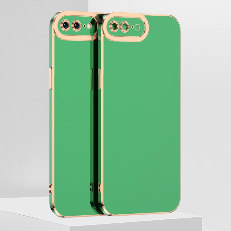 

For iPhone SE 2022 / SE 2020 / 8 / 7 6D Electroplated TPU Phone Case(Green)