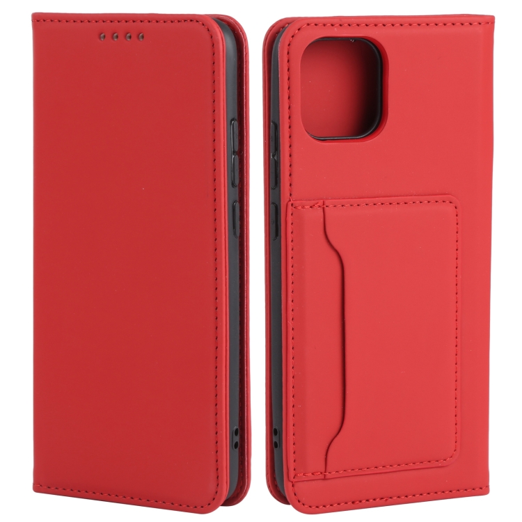 

For Samsung Galaxy A03 Strong Magnetism Liquid Feel Horizontal Flip Leather Phone Case(Red)