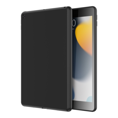 

For iPad 10.2 2021 / 2020 / 2019 Mutural Silicone Microfiber Tablet Case(Black)