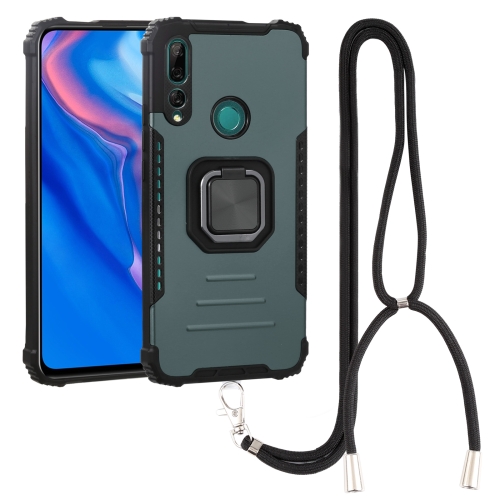 

For Huawei Y9 Prime 2019 / Enjoy 10 Plus Aluminum Alloy + TPU Phone Case with Lanyard(Green)