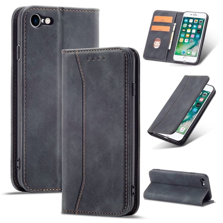 

Magnetic Dual-fold Leather Case For iPhone 6s / 6(Black)