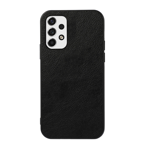 

For Samsung Galaxy A53 5G Two-color Lychee Texture Phone Case(Black)