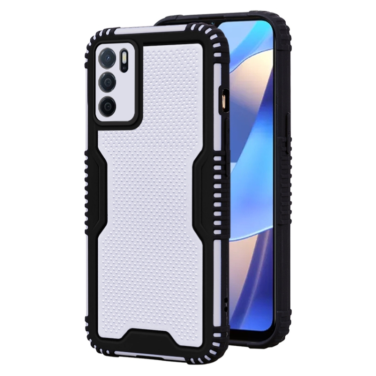 

For OPPO A16 Two-color PC + TPU Phone Case(Black)