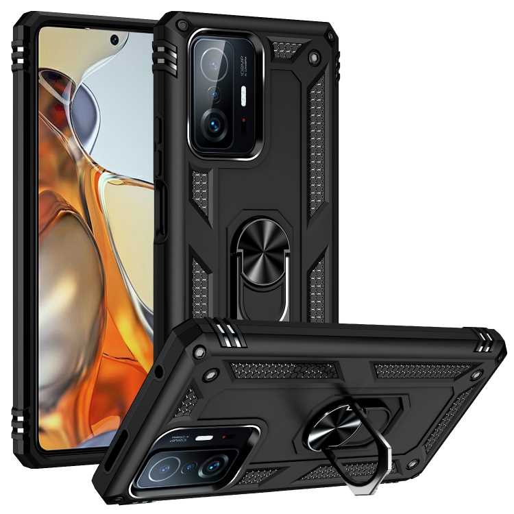 

For Xiaomi 11T Pro Shockproof TPU + PC Phone Case(Black)