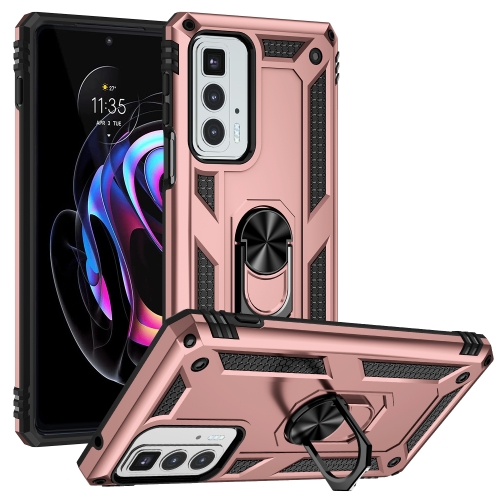 

For Motorola Edge 20 Pro Shockproof TPU + PC Phone Case(Rose Gold)