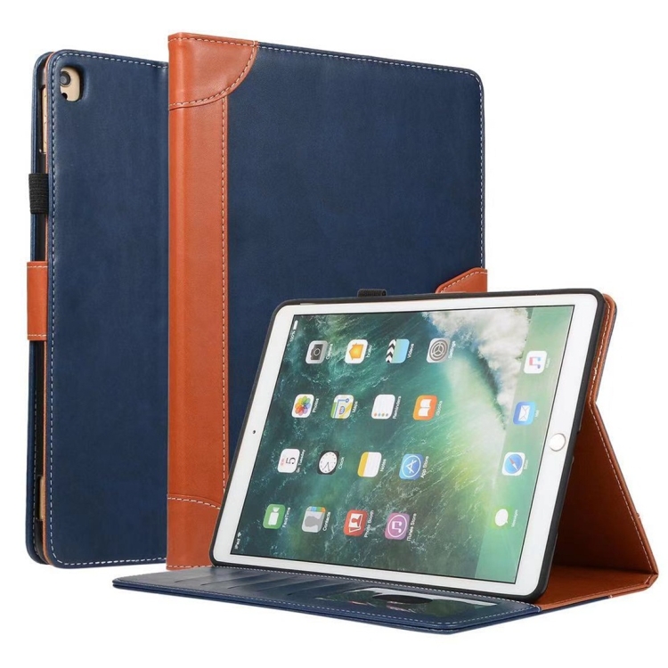 

For iPad 10.2 / Pro 10.5 inch Business Book Style Horizontal Flip Leather Case with Holder & Card Slots & Wallet(Blue)