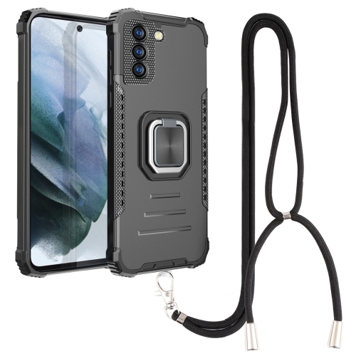 

For Xiaomi Mi 11i 5G / Mi 11X / Poco F3 Aluminum Alloy + TPU Phone Case with Lanyard(Black)