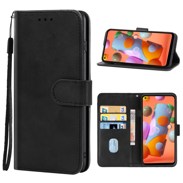 

Leather Phone Case For Samsung Galaxy A11(Black)