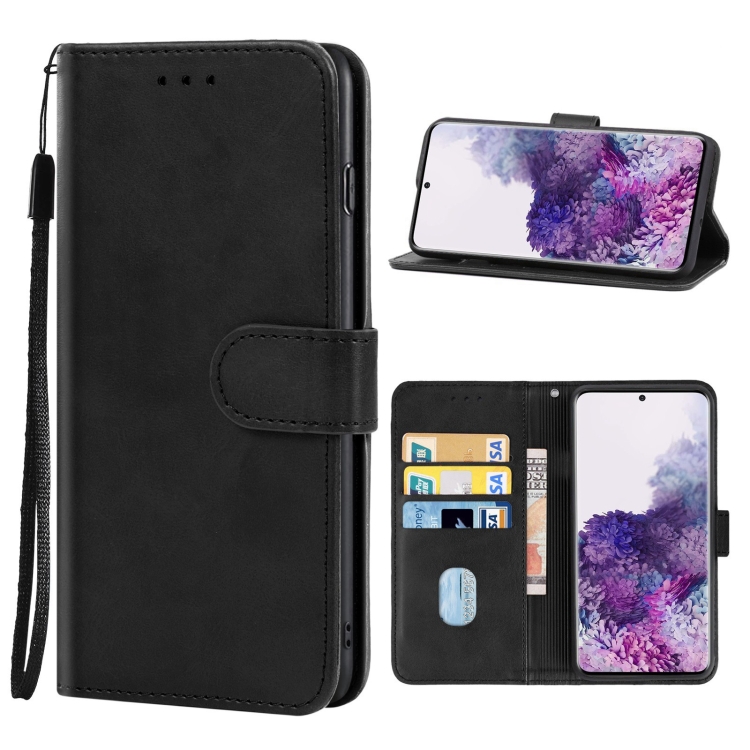 

For Samsung Galaxy S20+ Leather Phone Case(Black)