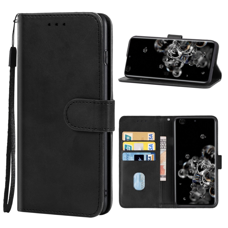 

For Samsung Galaxy S20 Ultra Leather Phone Case(Black)