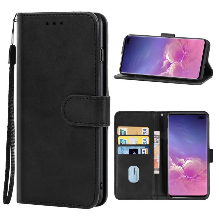 

For Samsung Galaxy S10 Leather Phone Case(Black)