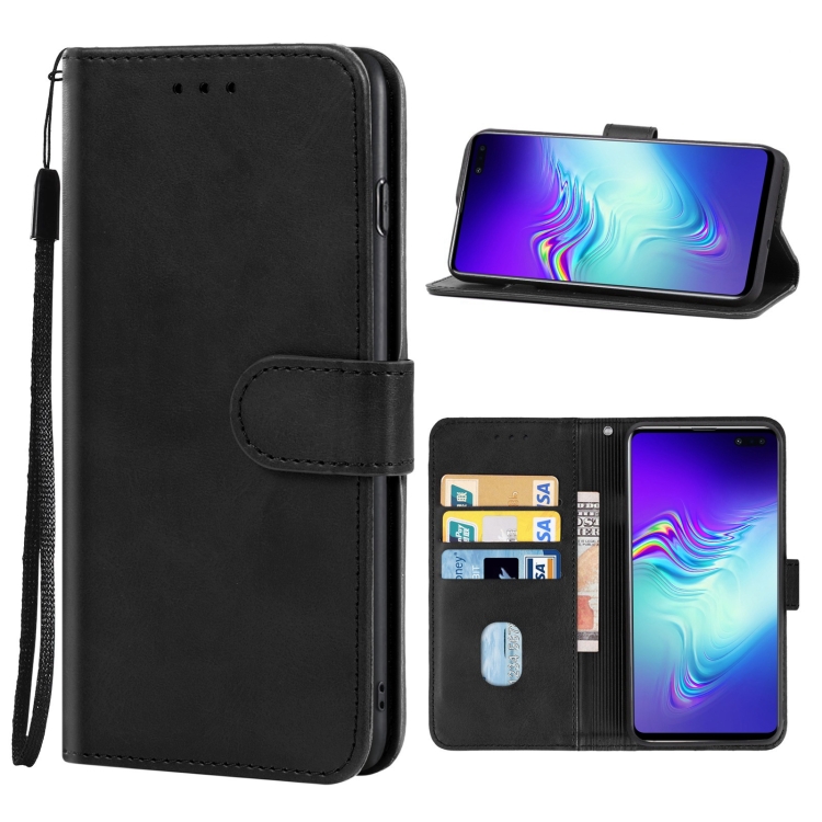 

For Samsung Galaxy S10 5G Leather Phone Case(Black)