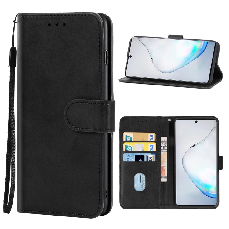 

For Samsung Galaxy Note10 5G Leather Phone Case(Black)