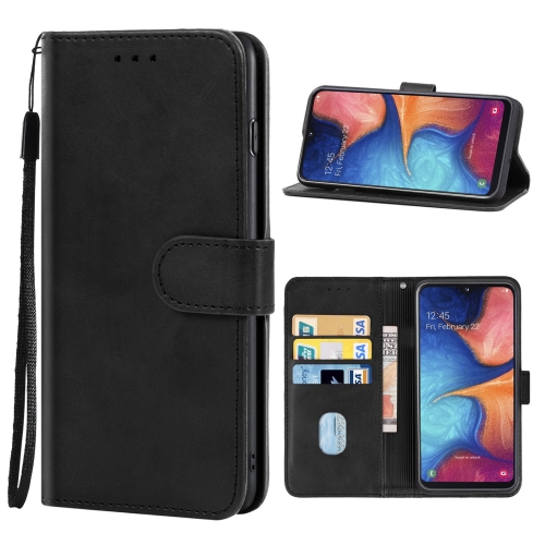 

For Samsung Galaxy A20e Leather Phone Case(Black)