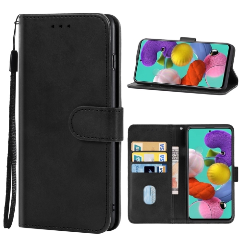 

For Samsung Galaxy A51 5G Leather Phone Case(Black)